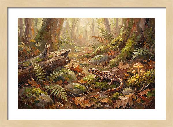 Salamander Among Forest Foliage