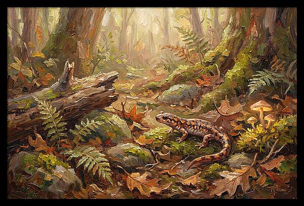 Salamander Among Forest Foliage