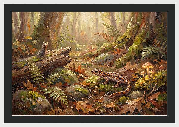 Salamander Among Forest Foliage