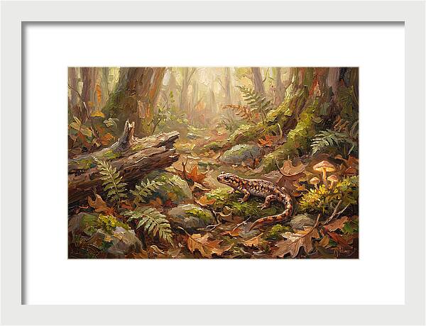 Salamander Among Forest Foliage