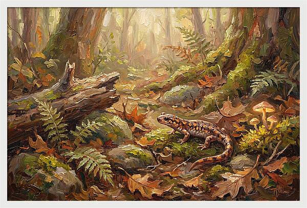 Salamander Among Forest Foliage