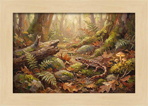 Salamander Among Forest Foliage