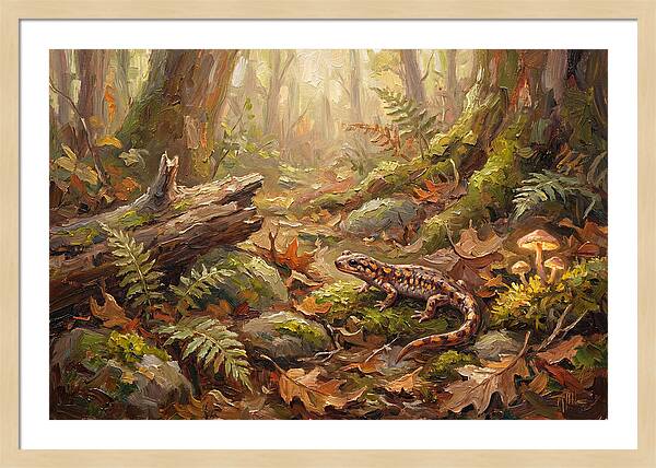 Salamander Among Forest Foliage