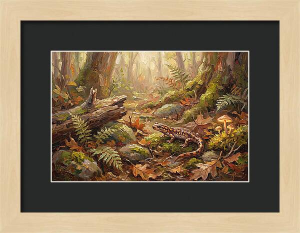 Salamander Among Forest Foliage