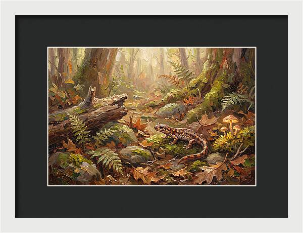 Salamander Among Forest Foliage