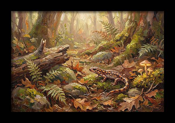 Salamander Among Forest Foliage