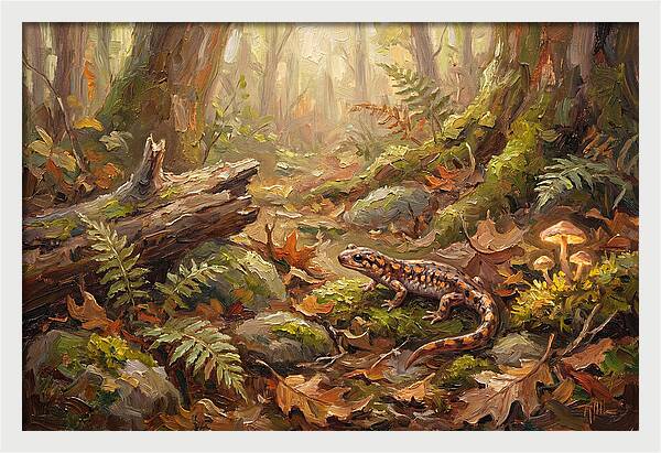 Salamander Among Forest Foliage