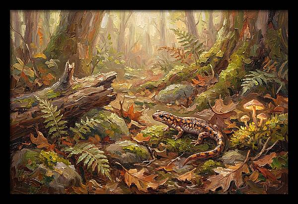 Salamander Among Forest Foliage