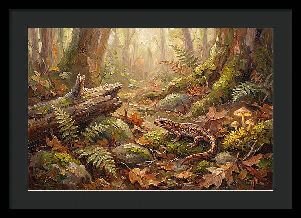 Salamander Among Forest Foliage