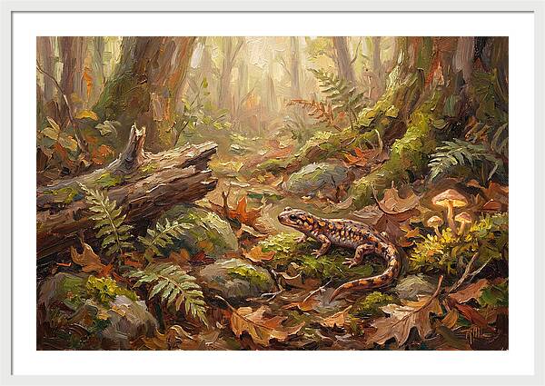 Salamander Among Forest Foliage