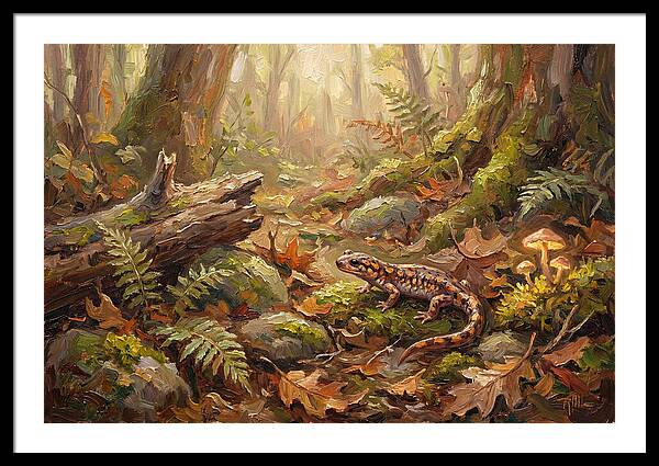 Salamander Among Forest Foliage