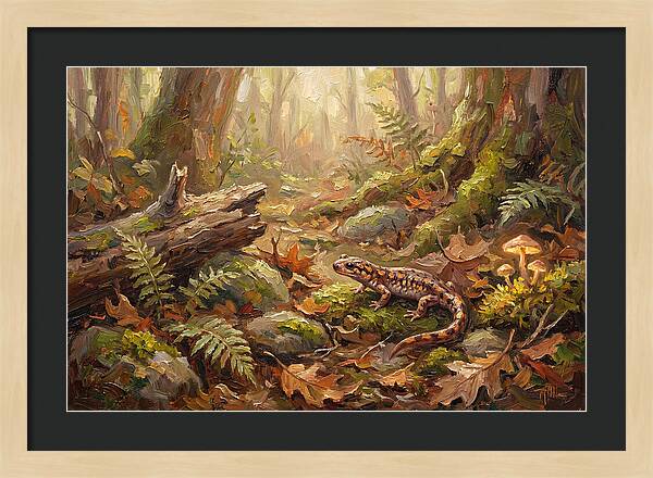 Salamander Among Forest Foliage