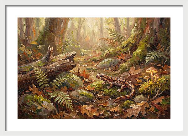Salamander Among Forest Foliage
