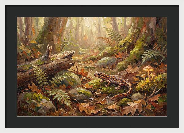 Salamander Among Forest Foliage