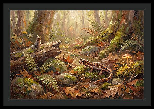 Salamander Among Forest Foliage