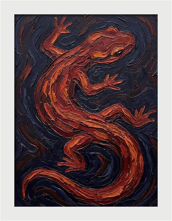 Salamander In Bold Colors