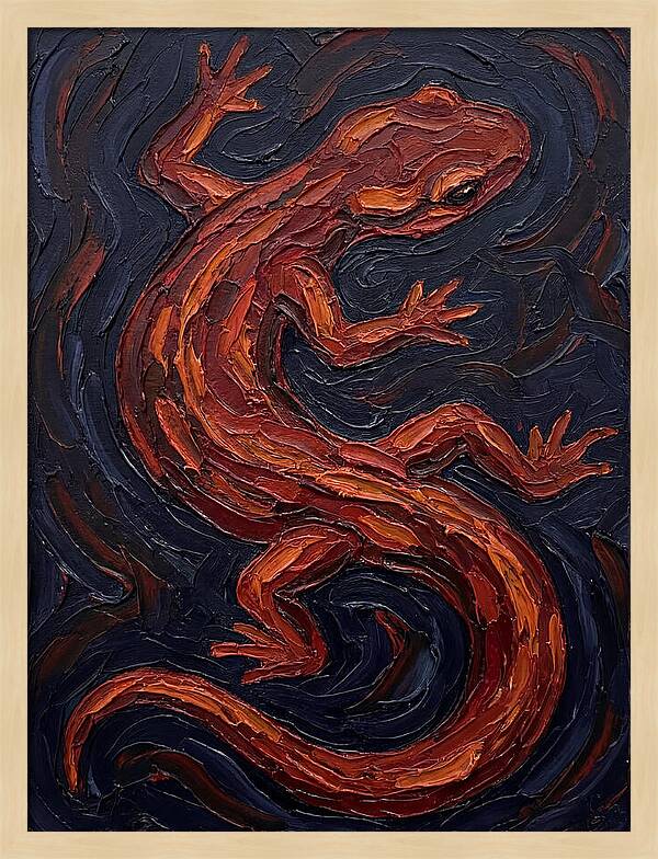 Salamander In Bold Colors