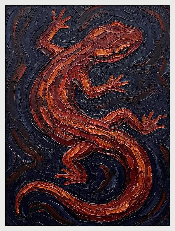 Salamander In Bold Colors