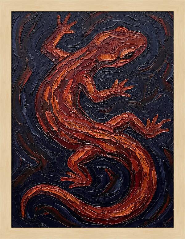 Salamander In Bold Colors