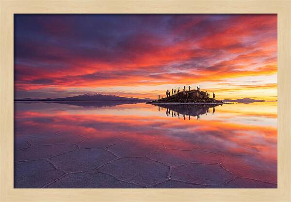 Salar De Uyuni Sunrise Reflection