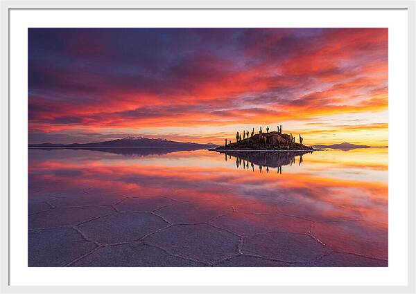 Salar De Uyuni Sunrise Reflection