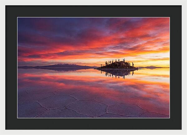 Salar De Uyuni Sunrise Reflection