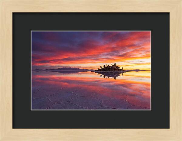 Salar De Uyuni Sunrise Reflection