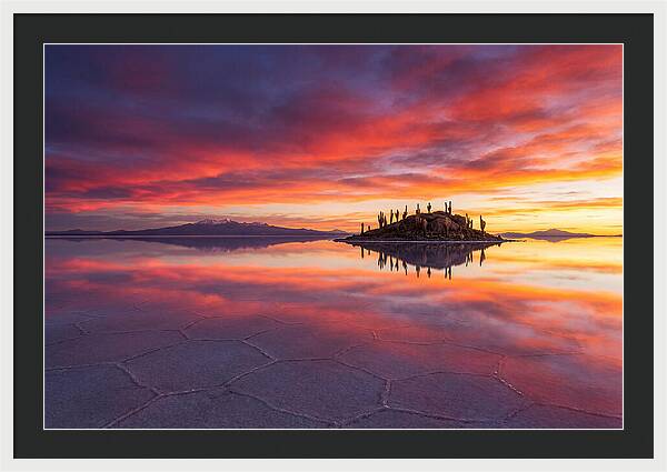 Salar De Uyuni Sunrise Reflection