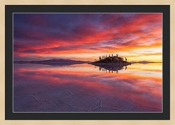 Salar De Uyuni Sunrise Reflection