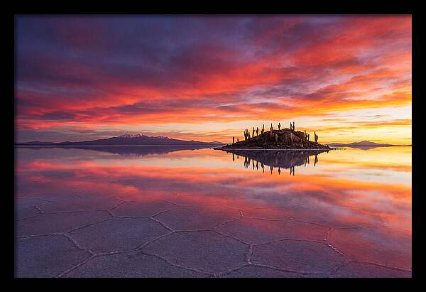 Salar De Uyuni Sunrise Reflection
