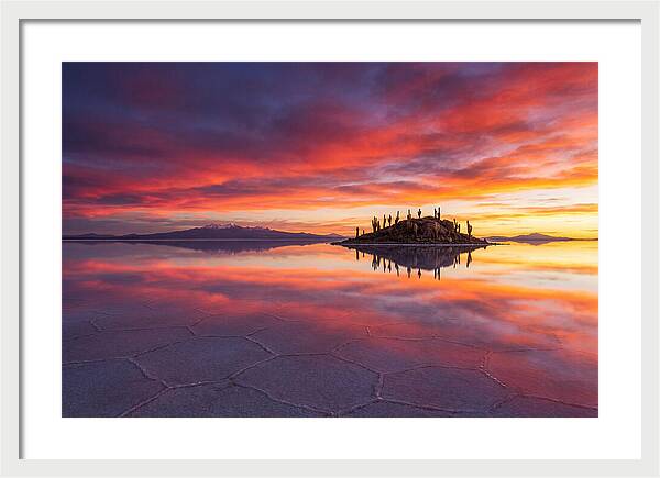 Salar De Uyuni Sunrise Reflection