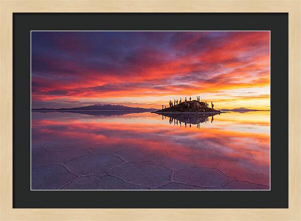 Salar De Uyuni Sunrise Reflection