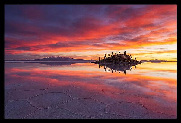 Salar De Uyuni Sunrise Reflection