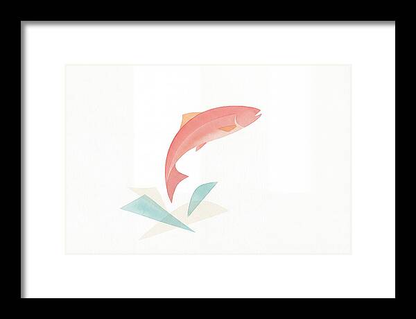 Salmon In Minimalist Style
