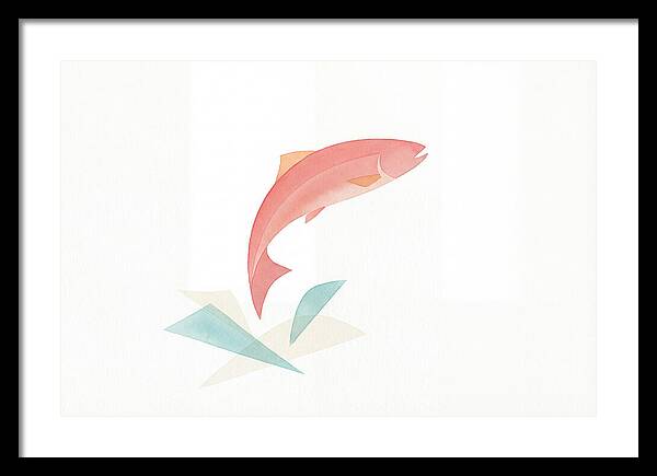 Salmon In Minimalist Style