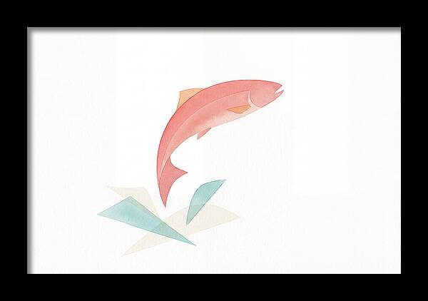 Salmon In Minimalist Style