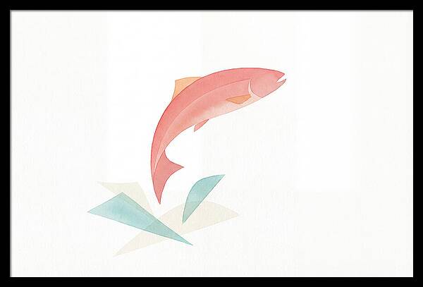 Salmon In Minimalist Style