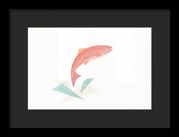 Salmon In Minimalist Style