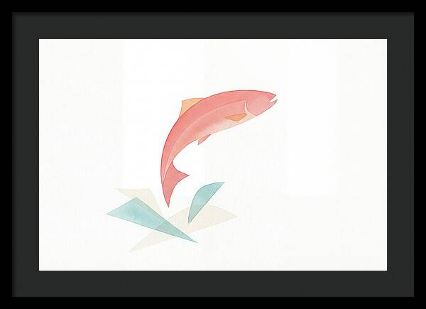 Salmon In Minimalist Style