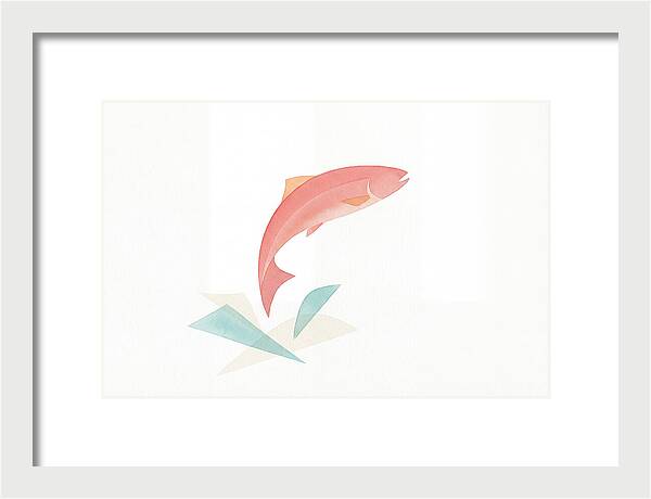 Salmon In Minimalist Style