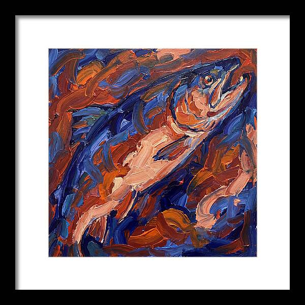 Salmon In Vibrant Swirls
