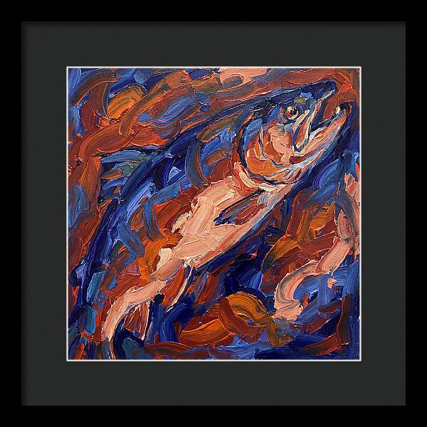 Salmon In Vibrant Swirls