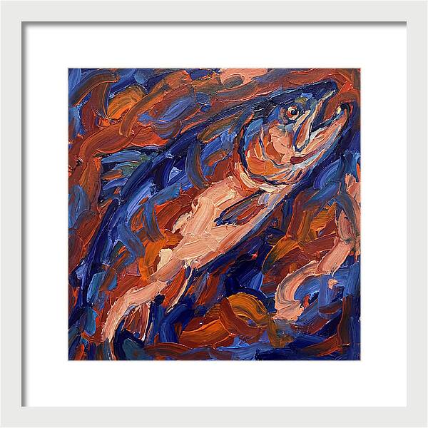 Salmon In Vibrant Swirls