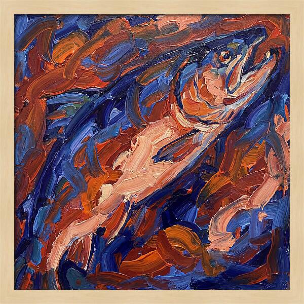 Salmon In Vibrant Swirls