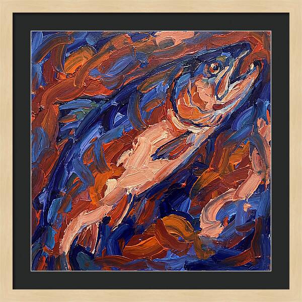 Salmon In Vibrant Swirls