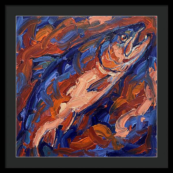 Salmon In Vibrant Swirls