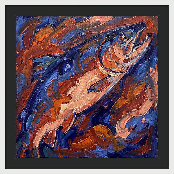 Salmon In Vibrant Swirls