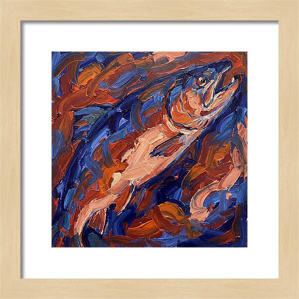 Salmon In Vibrant Swirls