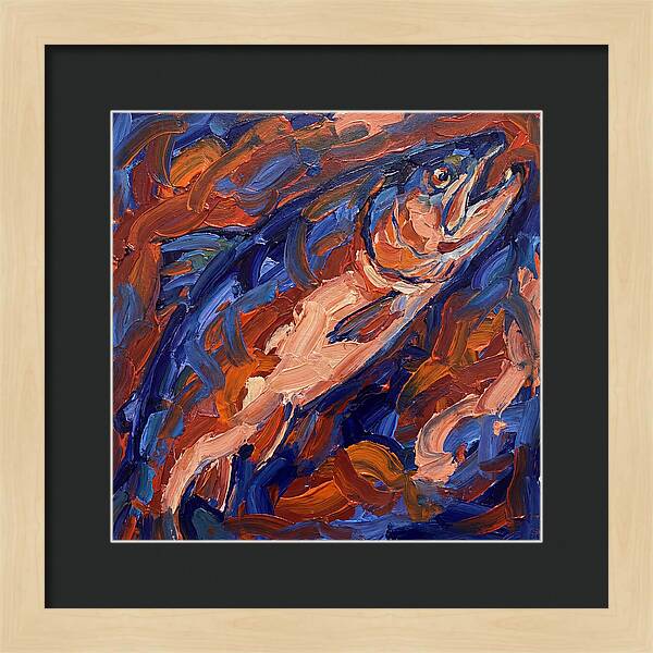 Salmon In Vibrant Swirls