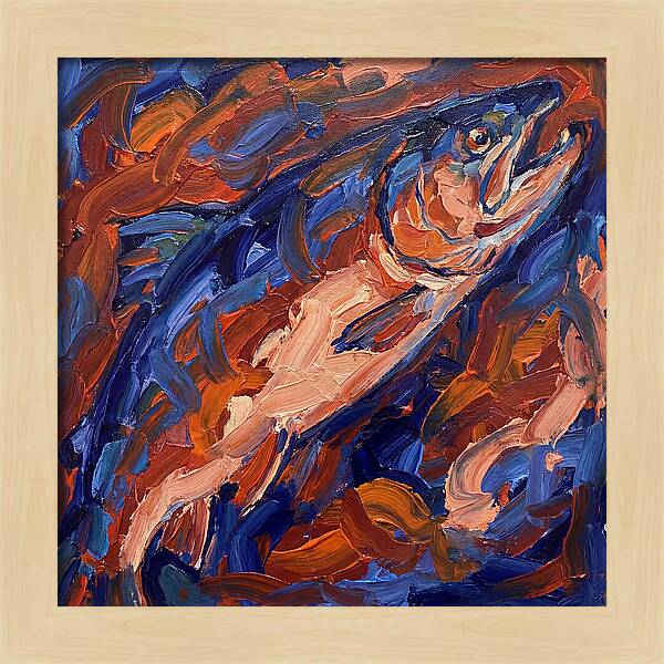 Salmon In Vibrant Swirls